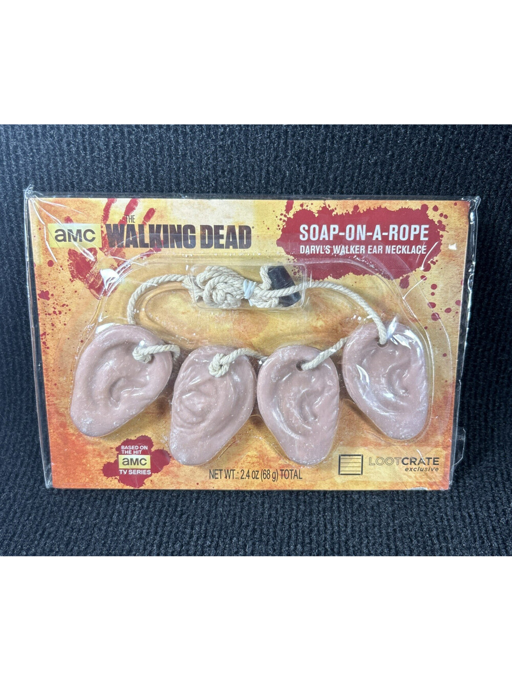 Loot Crate AMC Walking Dead Daryl Walker Ear Necklace Soap On A Rope Sealed